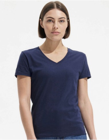 SOL-02941-Womens Imperial V-Neck T-Shirt